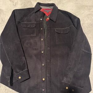 Tommy Hilfiger Black Shirt Jacket for Men RETRO